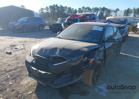 2019 Hyundai Veloster Turbo R-Spec из США, поврежденный, VIN KMHTH6AB3KU020257